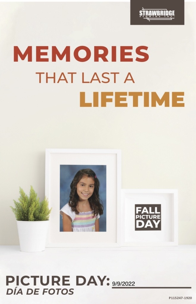 “Memories That Last a Lifetime” CHS School Picture Day (Sept 9, 2022) Flyer