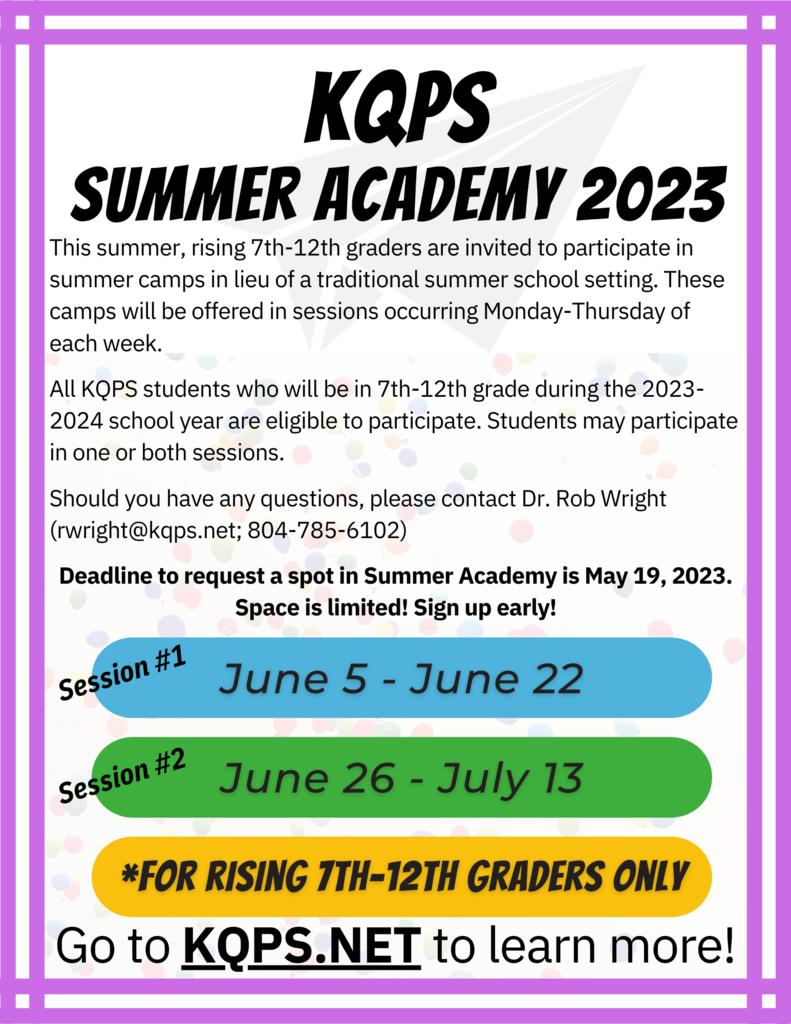 summer academy 2023 flyer